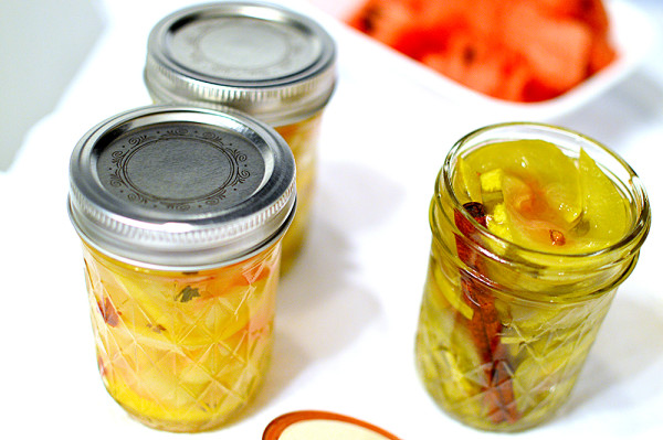 Pickled Watermelon Rind ~ A surprisingly sweet, delicious pickled treat! From www.thatsquareplate.com