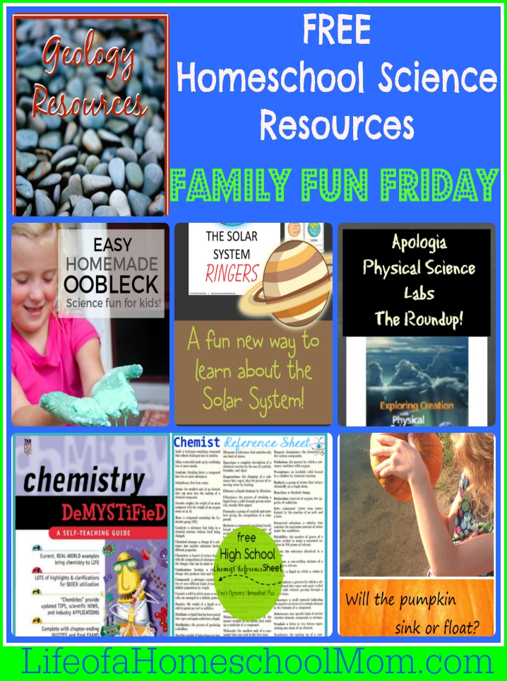 Free Homeschool Science Resources at Family Fun Friday