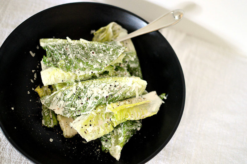 Romaine Hearts with Caesar Salad Dressing (2)