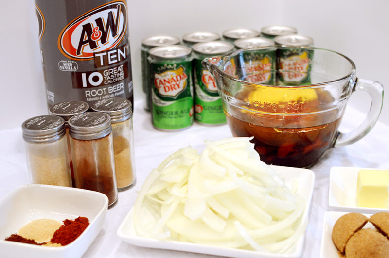 The homemade root beer barbecue sauce is what MAKES this dish! Warm BBQ chicken, cheese, caramelized onions and bacon top these sweet, semi-spicy nachos. Garnish with tomatoes, green onions, and sour cream if you want to max out the flavor! Recipe from thatquareplate.com