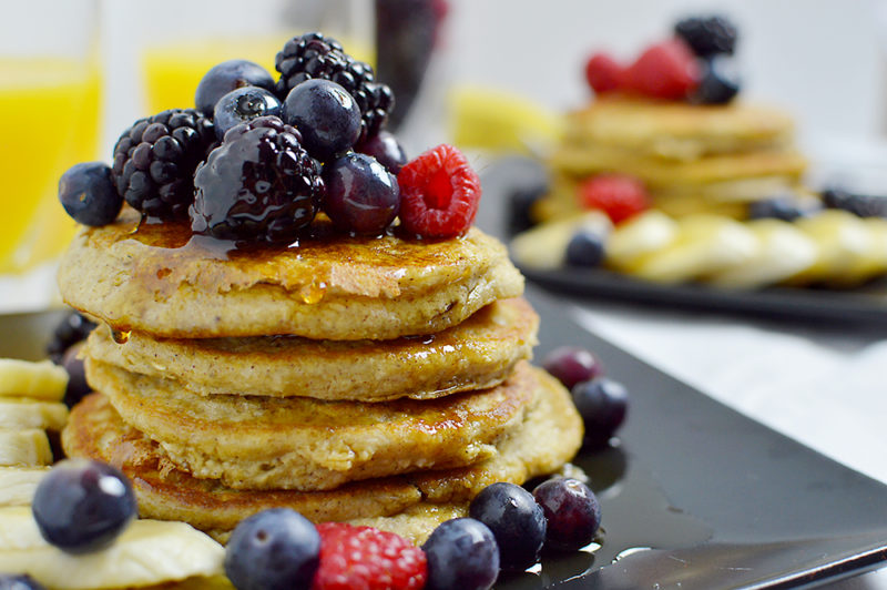 Need a healthy, vegan, gluten-free breakfast?? These pancakes are the perfect option! Such a simple recipe, and the pancakes taste like banana bread! The recipe is from BeachBody's FIXATE cookbook -- enter the giveaway for THIS cookbook on my site through November.