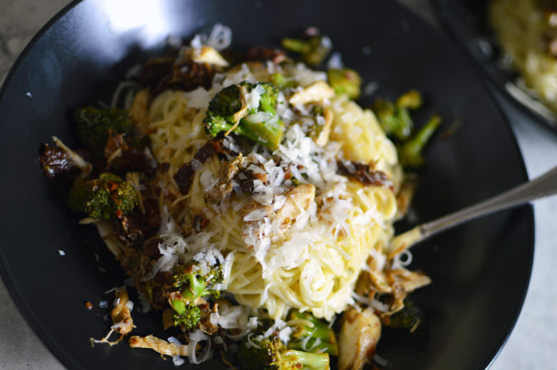 Broccoli, Sundried Tomato and Crab Pasta with a Chardonnay Cream Sauce