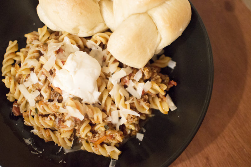 Pork Ragu with Fusilli