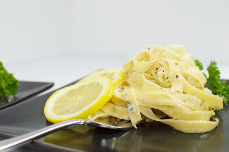 The lemon-Prosecco cream sauce was a perfect complement to the fresh, homemade fettucine. 