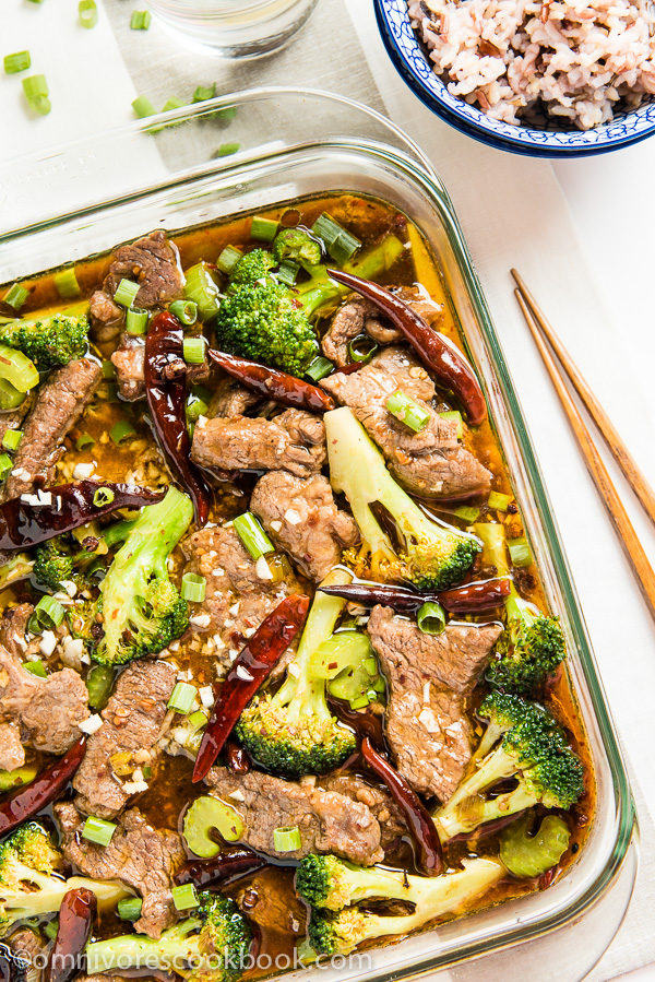 Authentic Szechuan Poached Beef from Omnivore's Cookbook