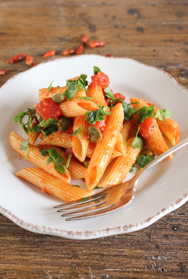 Penne All'Arrabbiata from An Italian in My Kitchen