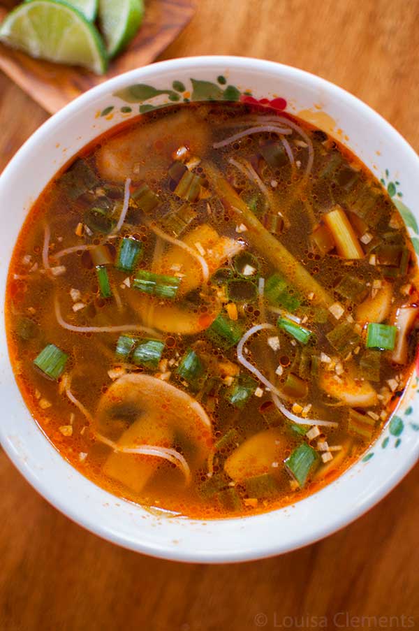 Spicy Ginger Scallion Soup from Living Lou