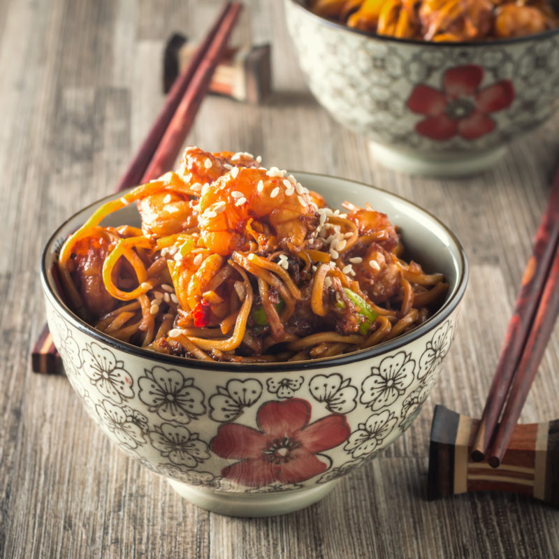 Ginger Garlic Chili Shrimp Stir Fry