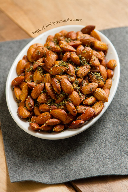 Crock Pot Herbed Almonds