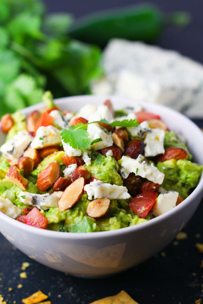 Guacamole with Blue Cheese & Smoked Almonds