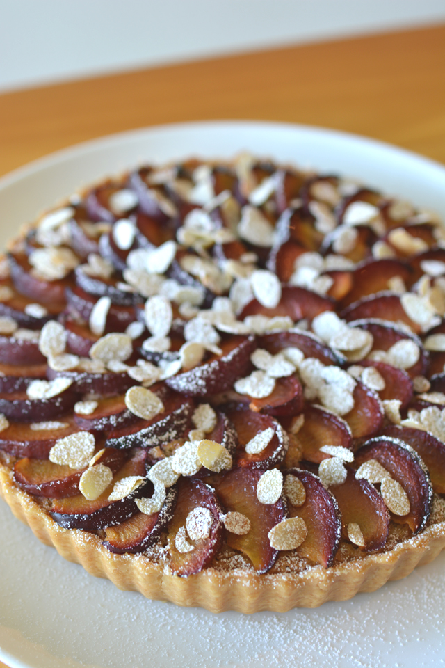 Plum & Almond Tart