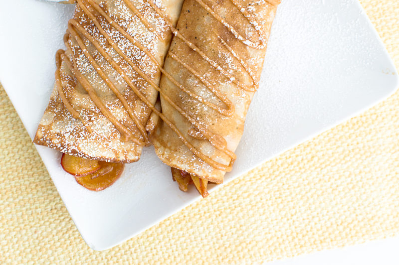 I am still thinking about these super indulgent apple crepes (and that peanut butter drizzle). You can have them for breakfast, and then you can have them for dessert!