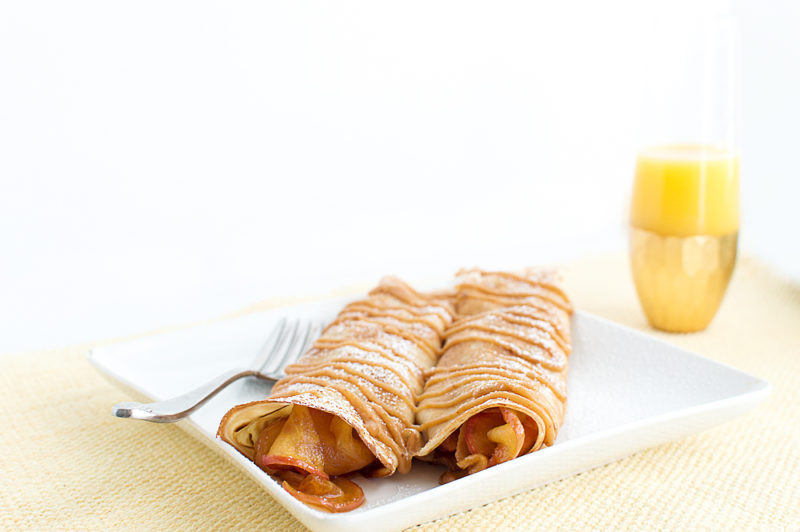 I am still thinking about these super indulgent apple crepes (and that peanut butter drizzle). You can have them for breakfast, and then you can have them for dessert!