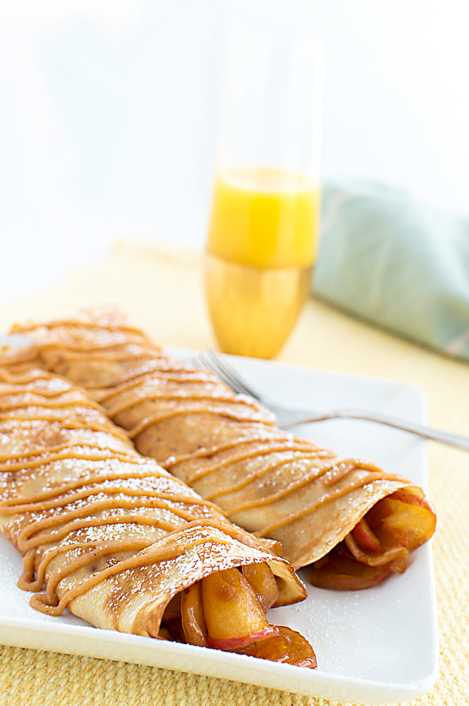 I am still thinking about these super indulgent apple crepes (and that peanut butter drizzle). You can have them for breakfast, and then you can have them for dessert!