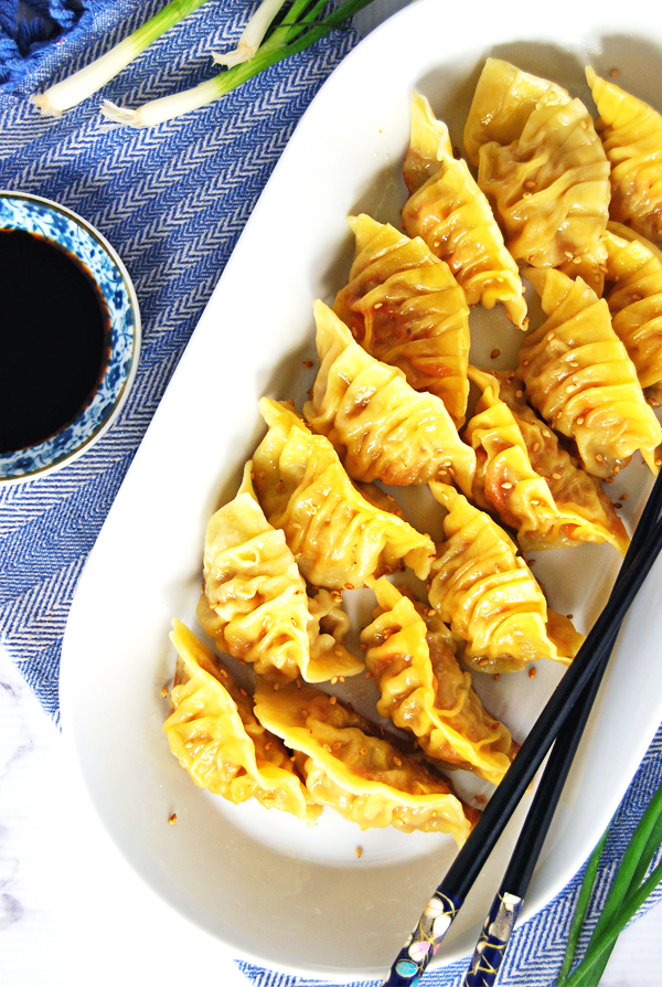 Chicken and Shrimp Potstickers from The Charming Detroiter