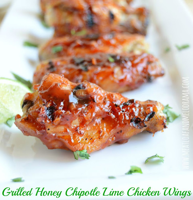 Grilled Honey Chipotle Lime Chicken Wings from Meatloaf and Melodrama