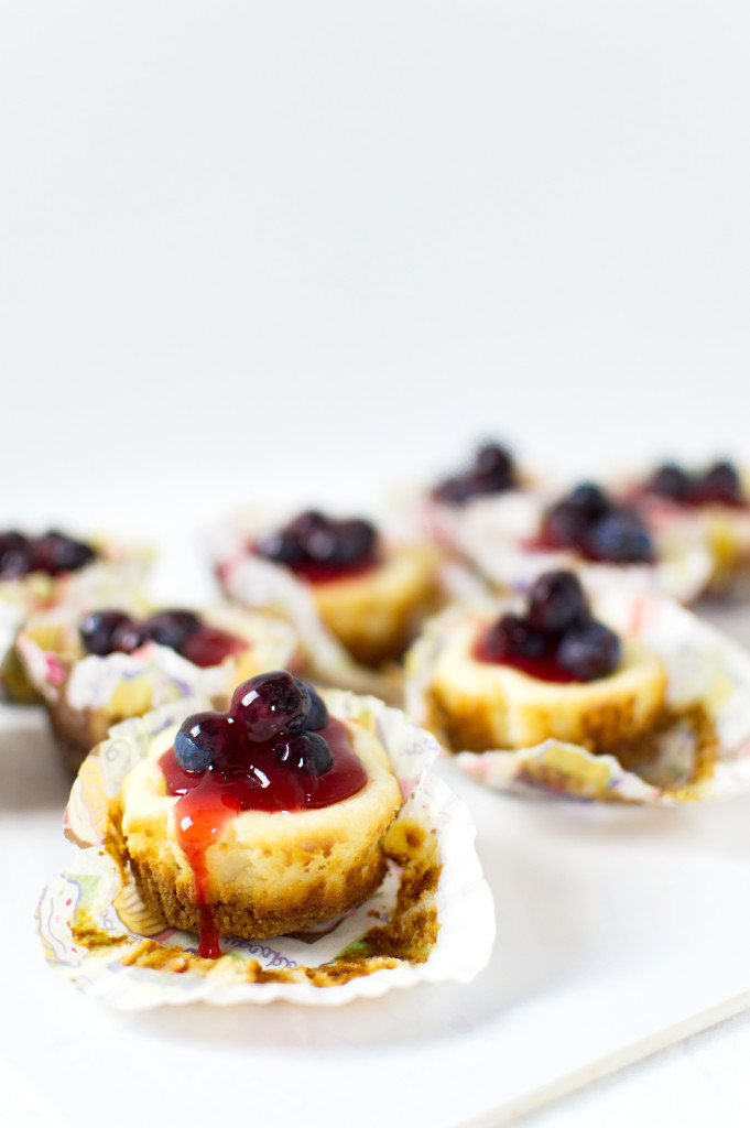 These cheesecakes made in a muffin pan were super easy to make and easy to eat.