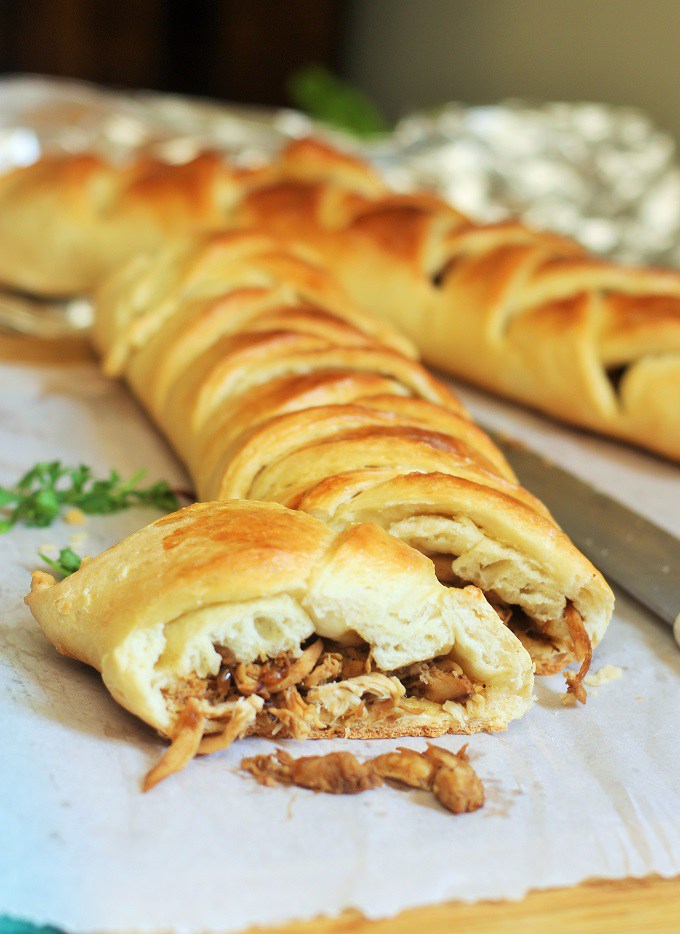 Homemade Chicken Bread Roll-Braided and Stuffed Chicken Bread from Fa's Chicken