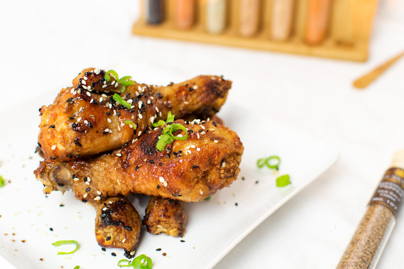 These drums are inspired by a wing recipe from Pretty Practical Pantry.. he obviously knows how to cook his wings. These were perfect!