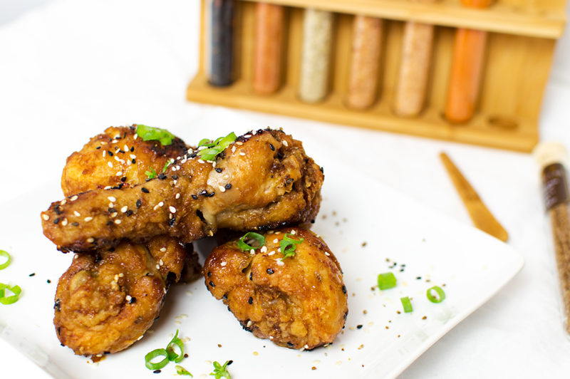 These drums are inspired by a wing recipe from Pretty Practical Pantry.. he obviously knows how to cook his wings. These were perfect!