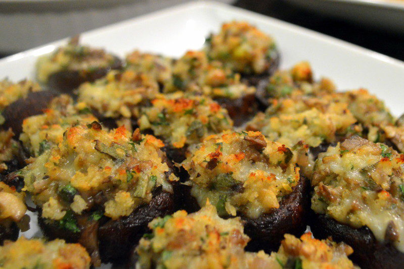 Garlic & Gruyere Stuffed Mushrooms |TSP