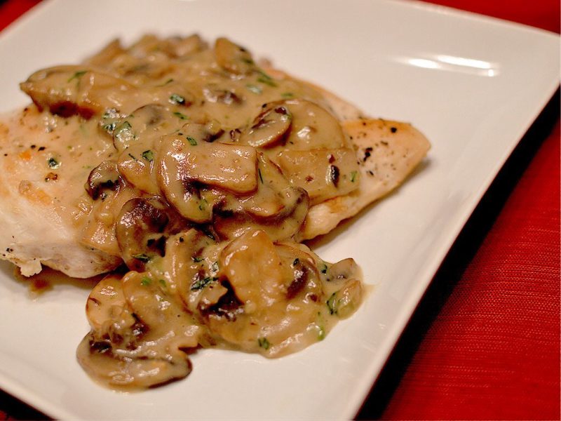 Chicken Mushroom Fricassee That Square Plate