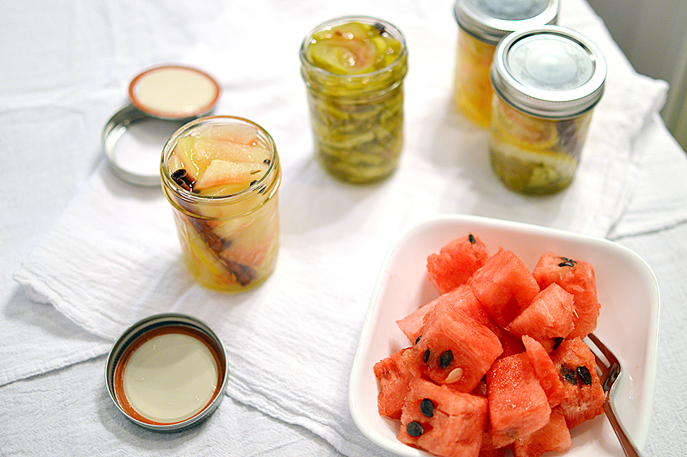 Pickled Watermelon Rind