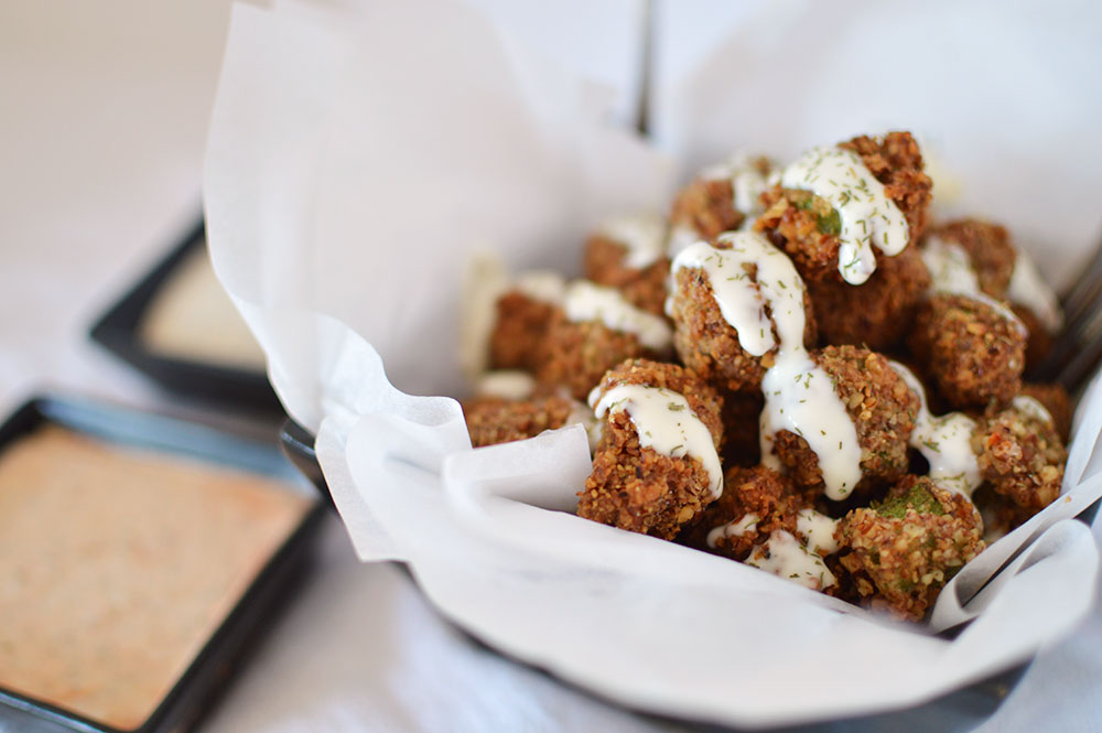 Pecan Encrusted Fried Okra