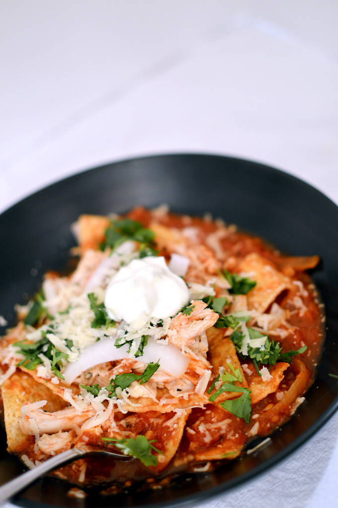 Chipotle Chicken Chilaquiles | That Square Plate