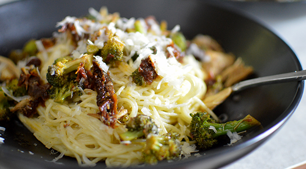 This is a copycat recipe from one of my favorite restaurants in Orange Beach. Their seafood pasta was AMAZING, but it's no longer on the menu. The chardonnay cream sauce combined with the pasta and crab is a beautiful thing!