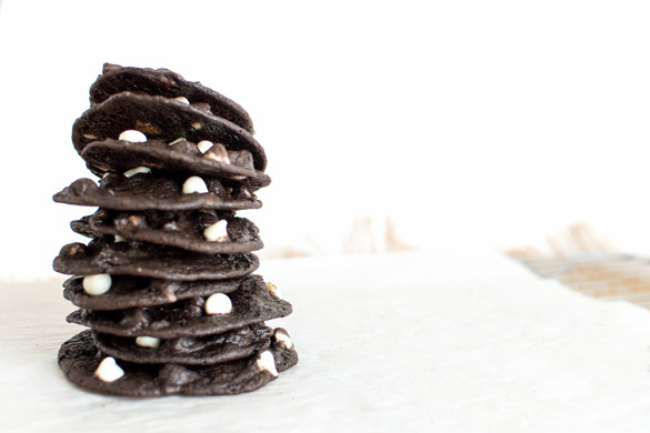 Super chewy, soft chocolatey cookies with assorted chips. I add a secret ingredient to keep these chewy for days (if they last that long!)