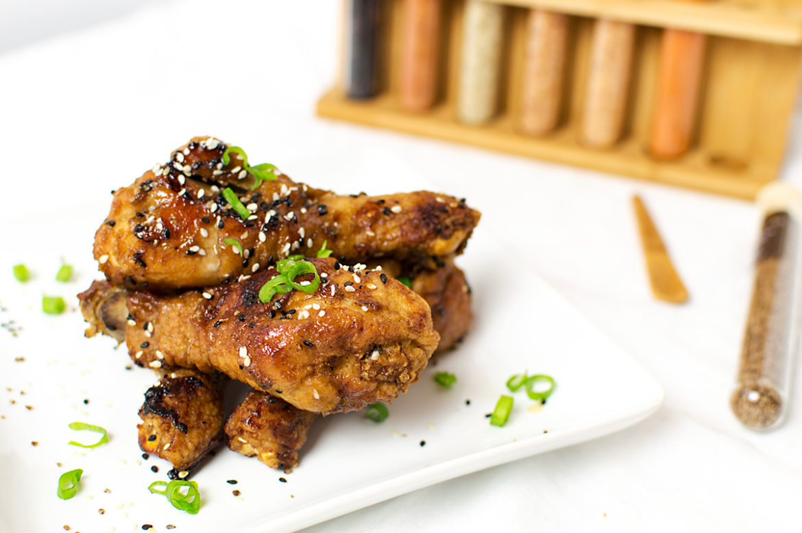 These drums are inspired by a wing recipe from Pretty Practical Pantry.. he obviously knows how to cook his wings. These were perfect!