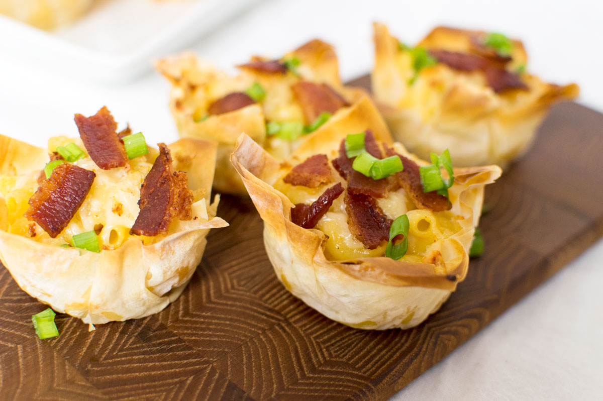 Bacon Mac and Cheese Bites - That Square Plate