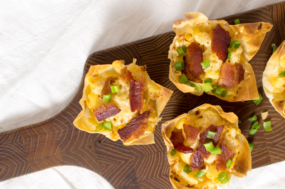 Bacon Mac and Cheese Bites That Square Plate